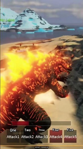 Evolved Thermo Godzilla Showcase In, Age Of Titans!. #shorts #roblox #ageoftitans #godzilla #viral
