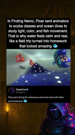 In Finding Nemo (2003), Pixar animators took scuba lessons for research.