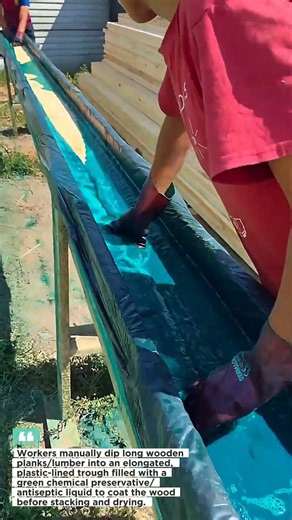 Wooden Board Dipping Trough / Wood Preservative Dip Tank#Woodworking #WoodPreservation