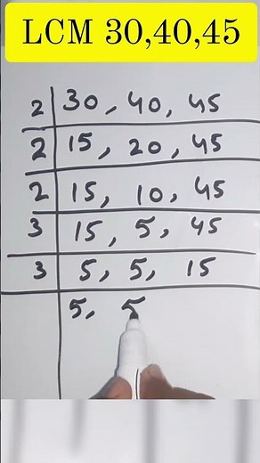 👀How to find LCM|Improve your maths#shorts#lcm