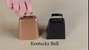 Bevin Bells Gotta Have More Cowbell (Medium) | Kentucky Cow Bell w/Blue Color | Made from Steel | Loud Noise Makers w/Handle | Made in CT, USA