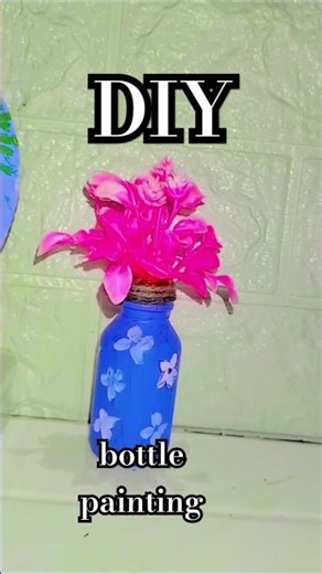 DIY waste bottle craft ideas#craft by shaamzi #trend #diy #art #craft #diyideas #painting
