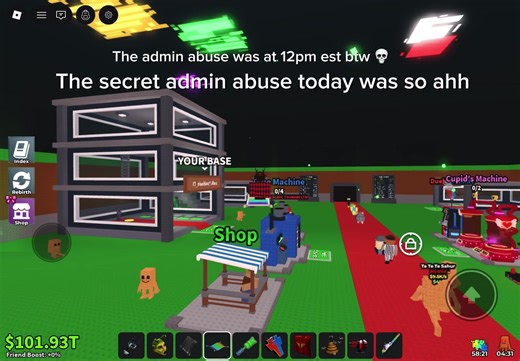 Secret admin abuse #monday #sab #roblox #adminabuse #fyp | Roblox