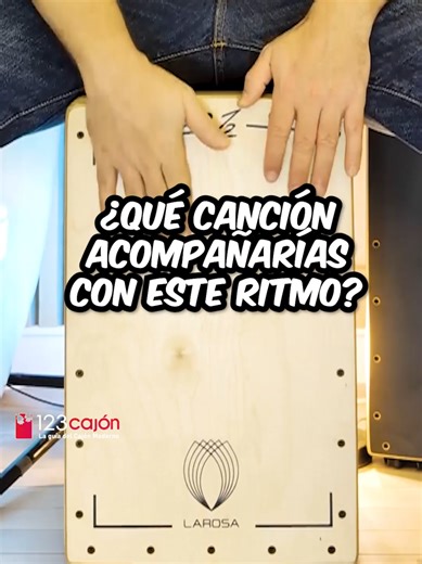 🎵🥁 ¿Qué tema tocarías con este ritmo? Déjalo en los comentarios 👇🔥 💥 Descubre más ritmos y patrones en www.123cajon.com (link en bio). Mis libros para cajón te ayudarán a seguir avanzando 📚✨ Si te gusta como suena entra en @La Rosa Percusión y consigue descuento con el código 123cajon al comprar tu cajón 🥁💥 #cajon #percusion #percussion