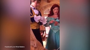 Disney princesses use sign language to speak with deaf girl