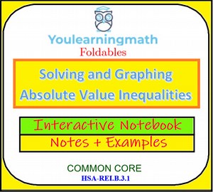Solving and Graphing Absolute Value Inequalities: Foldables - INB