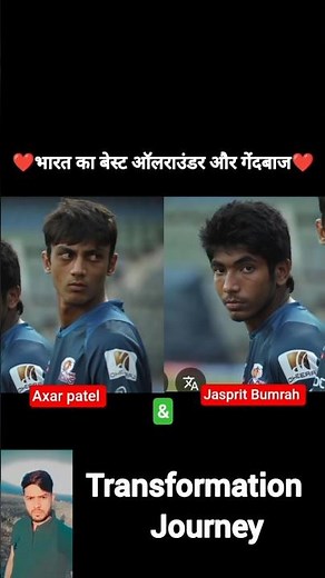 Jasprit Bumrah & Axar patel 💯✅ age transformation journey// #jaspritbumrah #axarpatel #cricketnews