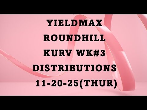 〽️YieldMax | RoundHill | Kurv | WK#3 |🔥Distribution Announcement | 📈...V139 | 11.18.25