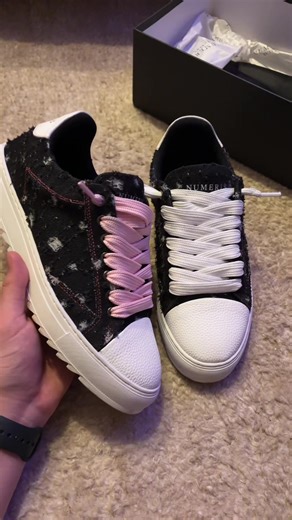 numeris pink denim | rate them 1-10 (link in bio) #numeris #numerispink #numerisfootwear