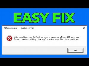 How To Fix Xlive.dll is Missing or Not Found Error in Windows