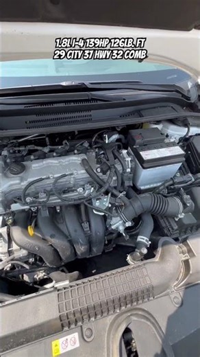 ENGINE Specs on the 2022 Toyota Corolla XLE