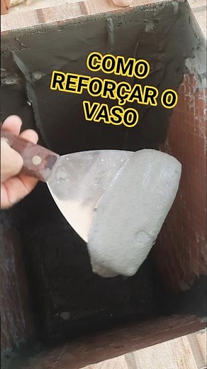 COMO REFORÇAR O VASO DE CERÂMICA TUTORIAL 4 #shorts #viralshort