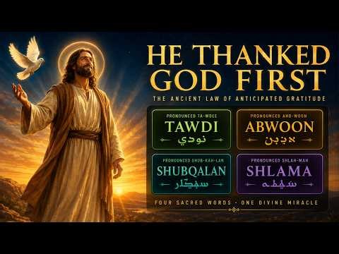 👉JESUS Gave Thanks Before the Miracle — The Ancient Law of Anticipated Gratitude
