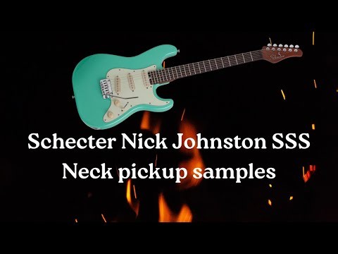 Schecter Nick Johnston SSS Traditional - Neck Pickup Boosted Clean Tone Demo
