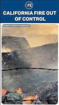 California Gann Fire Explodes To 6,400 Acres | Zero Containment, Evacuations Ordered #Shorts