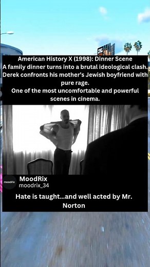 American History X Dinner Scene 🍽️💥 One of the Most Intense Moments Ever #shorts