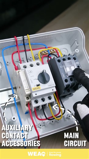 Motor protective circuit breaker with Side Auxiliary: Wiring to a Contactor Explained.