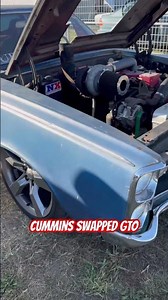 Engine swaps are just the new normal #2025 #pontiac #gto #cummins #dieselpower #custom #bagged #iowa