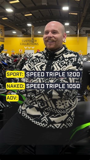 Pick one bike from each category with Thomas 🏍️ Loving the Speed Triples 💯