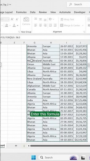 how to create a dynamic sales report in excel 😊😎#excel