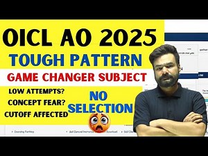 OICL AO 2025 Exam Pattern Changed? | Game Changer Topic | Real Reason & Strategy