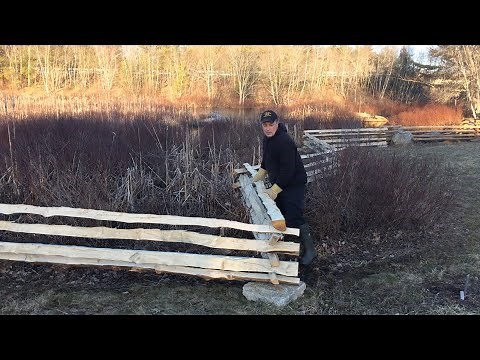 #6 PART 2 Our Split-Rail Zig-zag Fence - Construction complete!
