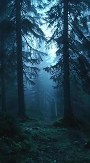 Still Night Forest Trees | Gentle Rain Midnight Ambience to Calm the Mind