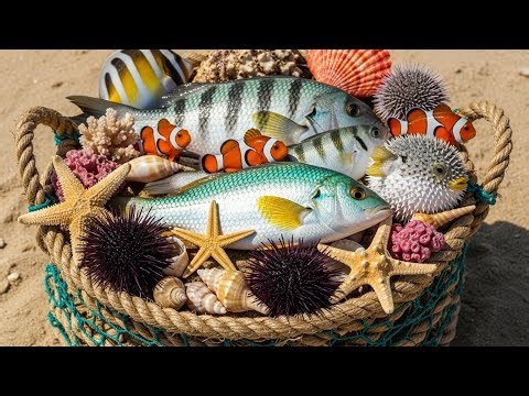 ⭐ Catching Ocean Animals Octopus, Crabs 🦀 & Colorful Fish Safe Release