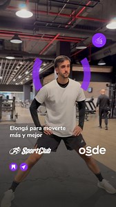 ¡No te saltees la elongación! 🤸🏻‍♀ ☝️Después de entrenar, dedicarle unos minutos a estirar es clave para prevenir lesiones, mejorar tu flexibilidad y ayudar a que tu cuerpo se recupere mejor. Dale play al video y descubrí por qué es tan importante una buena elongación después de tu entrenamiento 😉 Movete con SportClub y OSDE 🤝 | Grupo OSDE