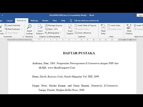 Cara Membuat Daftar Pustaka yang Benar Secara Otomatis