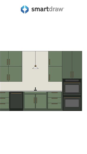 Kitchen Design Elevation View #kitchendesign #kitchen #kitchencabinets