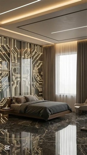 Luxury Bedroom: Futuristic Smart Glass Suite #interiordesign #transformyourhome #roommakeover