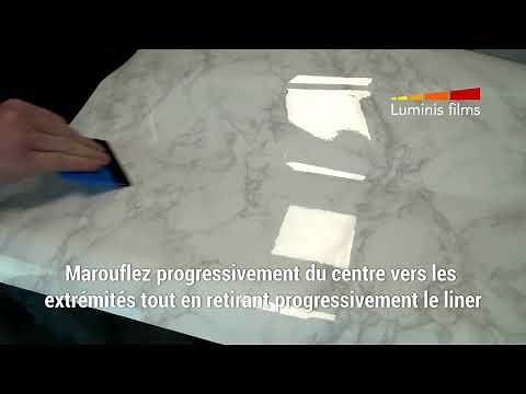 Comment poser du revêtement adhésif Luminis Films sur sa table ?