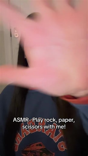 ASMR- Rock, paper, scissors✂️ #asmr #rockpaperscissors #fyp #challenge #game