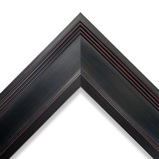 2-1/4" Black With Red Wood Picture Frame - CUSTOM SIZES - Etsy