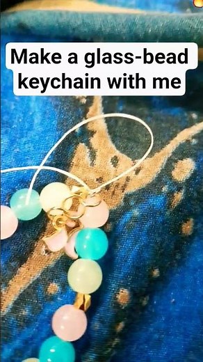 Make a glass bead keychain with me... Can you find the 🔥emoji comment if you did