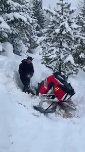 26K views · 196 reactions | Stuck Sled? Watch This Hilarious ‘How-To’ Rescue Mission! ❄️ #SnowmobileFails #UnstuckAdventures | Snowmobile | Facebook