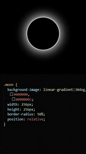 "Create a Stunning Moon Animation with HTML & CSS! 🌕✨" #coding #html #htmlcss