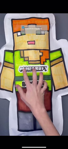 Minecraft Blind Bag! #papersquishy #blindbag #diy #squishy #asmr #youtubeshorts