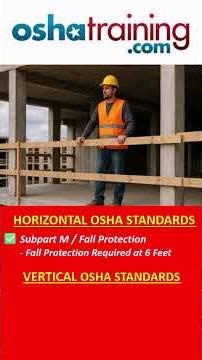 OSHA Fall Protection Isn’t Always 6 Feet | Horizontal vs Vertical Standards