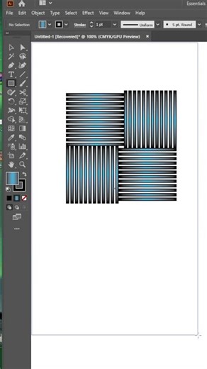 Simple Shape Design | Illustrator Tutorial#shorts