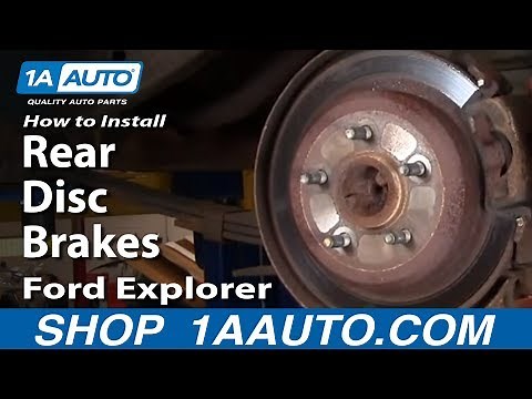 How to Replace Rear Disc Brakes 95-02 Ford Explorer Part 1
