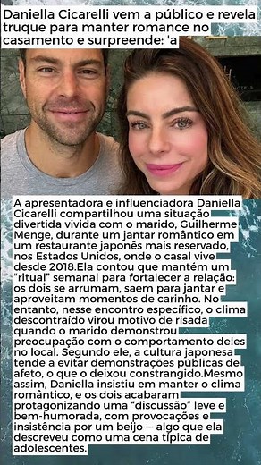 Daniella Cicarelli vem a público e revela truque para manter romance no casamento e surpreende: 'a