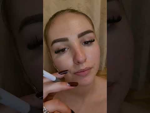 ASMR smoking girl closeup