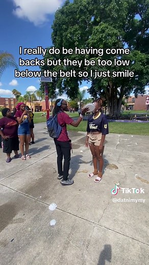 Be like a nuclear bomb get set off if I say sum with no regards#college #pie #comeback #jokes