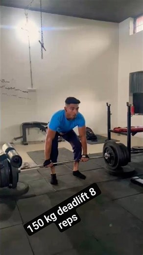 150 kg deadlift reps 💀#gym #gymlife #gymmotivation