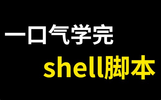 【2024最新版】花费90分钟一口气学完！带你掌握shell脚本所有核心知识点，全程干货，无废话！