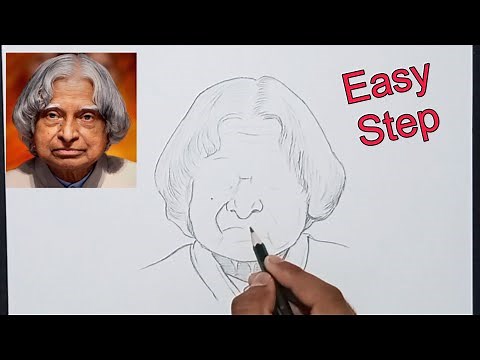 Apj abdul kalam Drawing // abdul kalam drawing easy // How to draw apj abdul kalam drawing