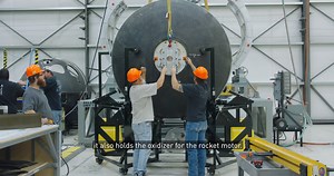 96K views · 1.2K reactions | Watch our team install the Main Oxidiser Tank into the next spaceship in our fleet. The MOT forms part of the structure, connecting the forward and aft part of the spaceship. This holds the oxidiser for the rocket motor which powers the spaceship to space https://virg.in/iRo | Virgin Galactic | Facebook