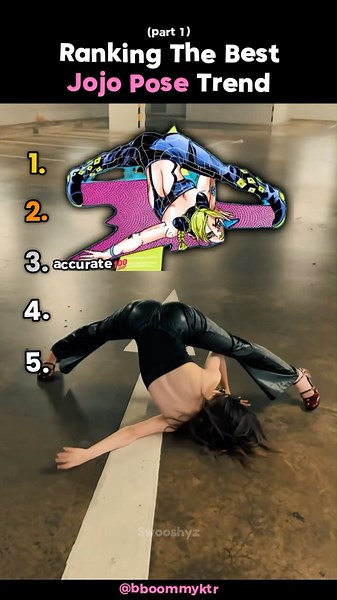 Ranking The Best Jojo Pose Trend ✨ #shorts #jojo #anime #jojopose #cosplay #usa
